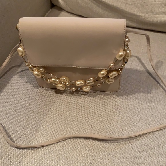 Beige Kenneth Jay Lane bag - Picture 1 of 5